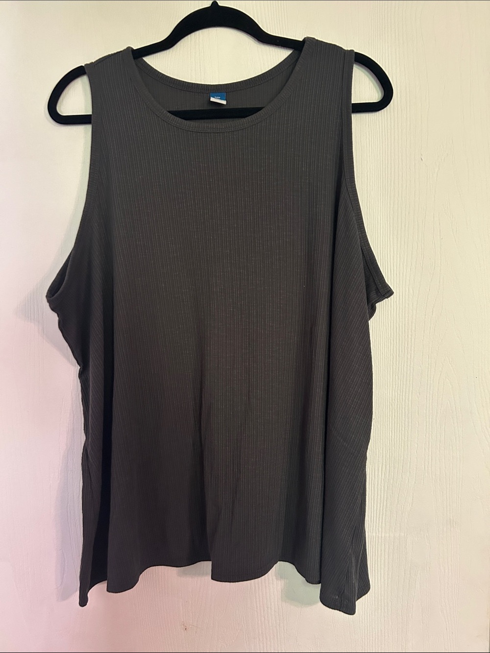 Old Navy Sleeveless Ribbed Tank Top - Charcoal Gray